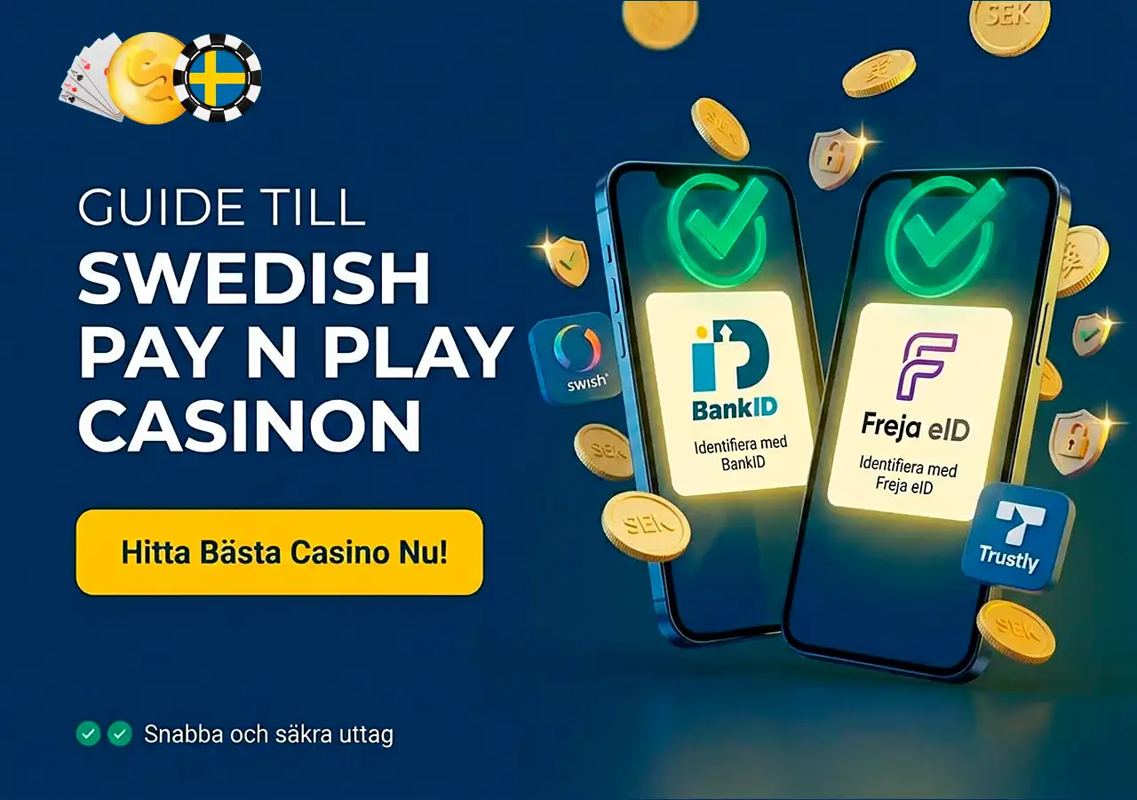 BankID och Freja eID verifiering for snabba casinon